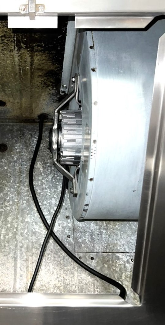 Ventilateur & moteur industriel - avant/après décapage cryogénique — après